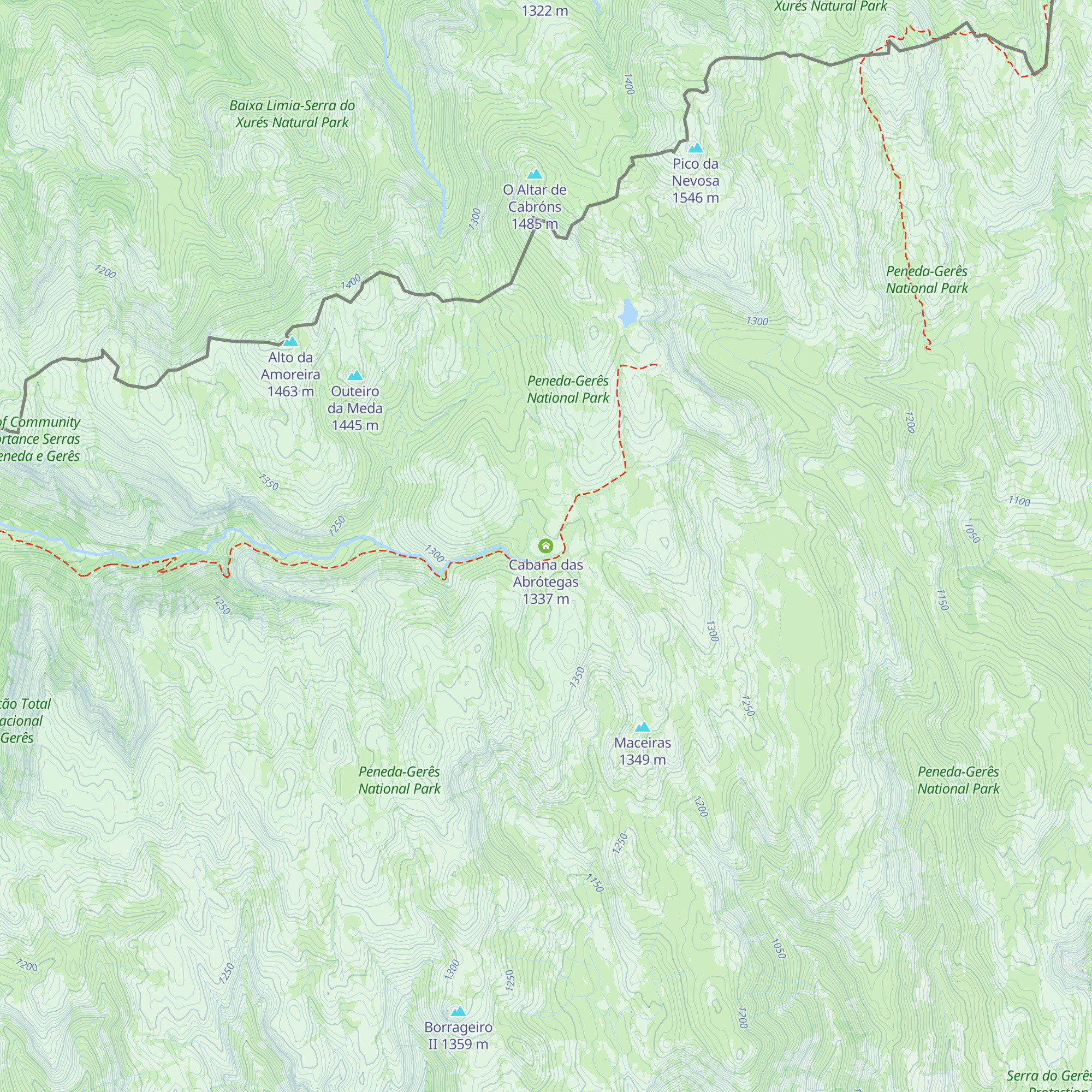 Cabana das Abrótegas map