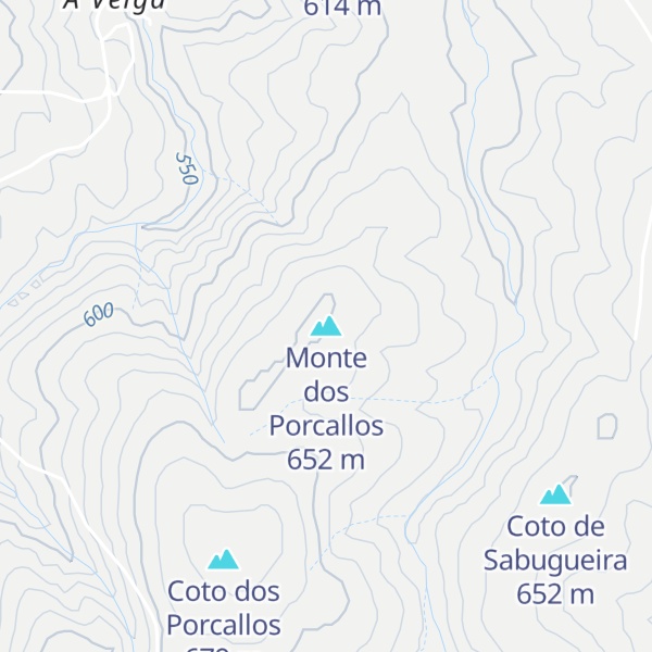 Map of Monte dos Porcallos