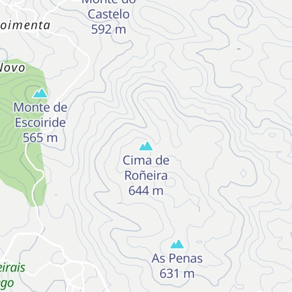 Map of Cima de Roñeira