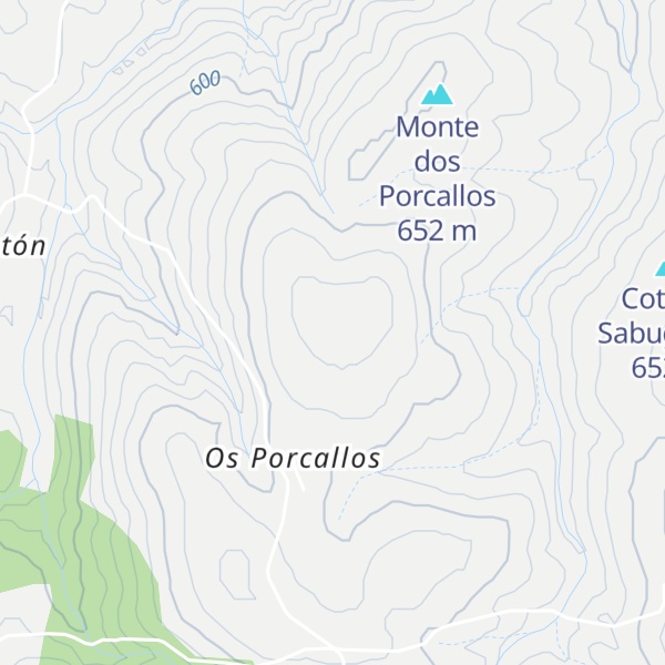 Map of Coto dos Porcallos