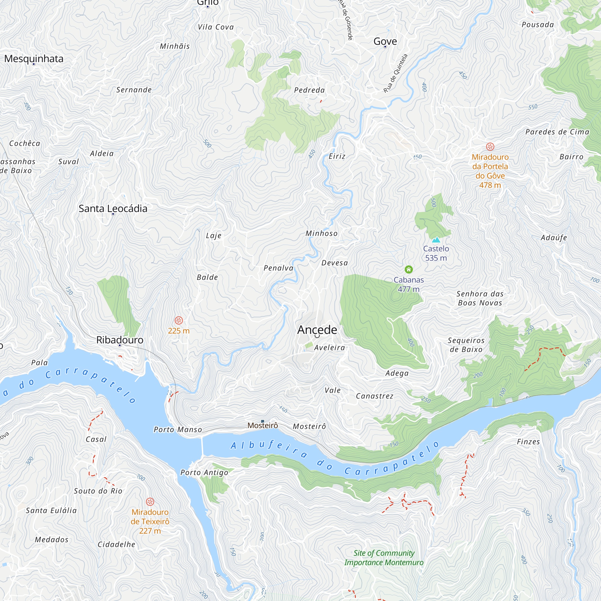 Lavandeira Douro Nature & Wellness map