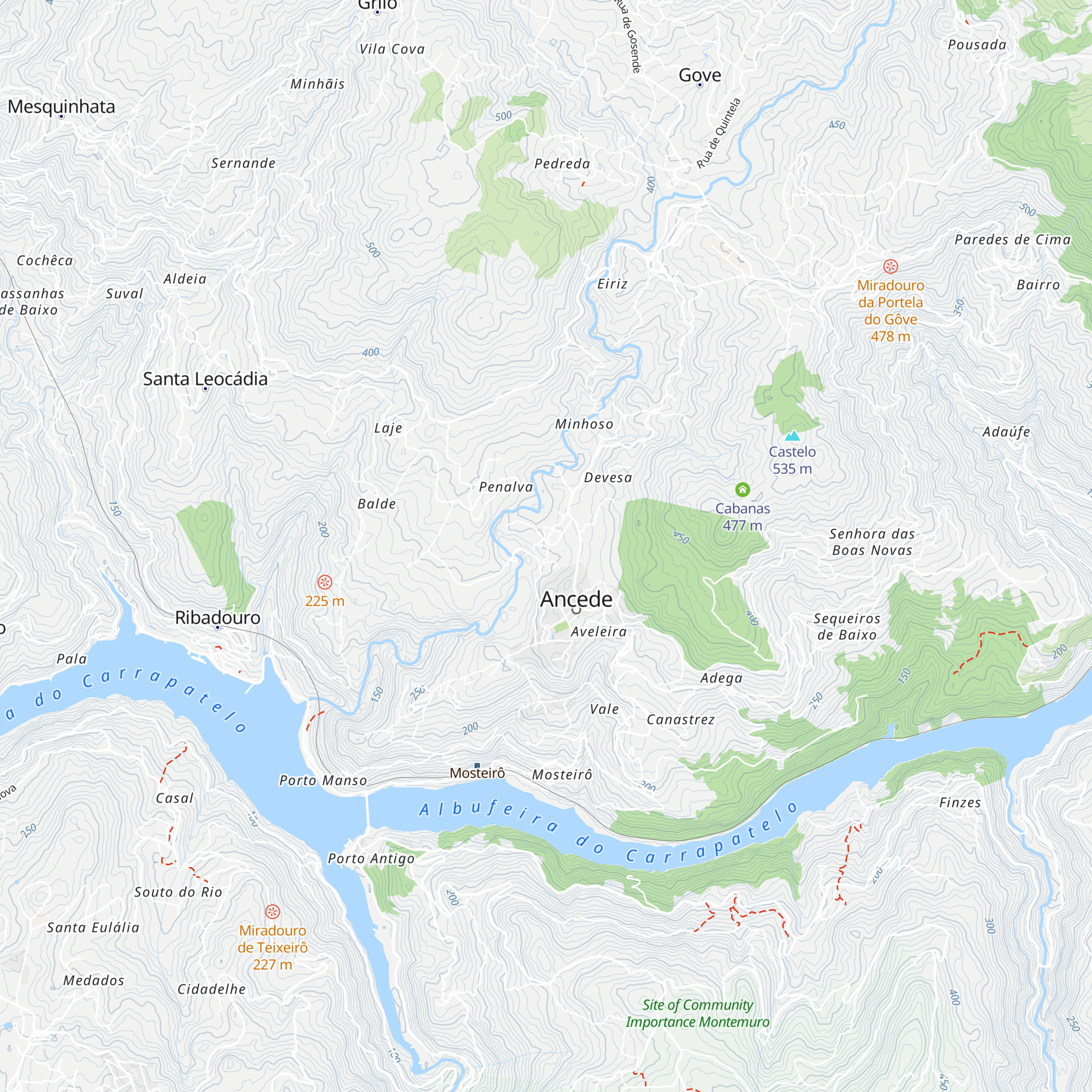 Lavandeira Douro Nature & Wellness map