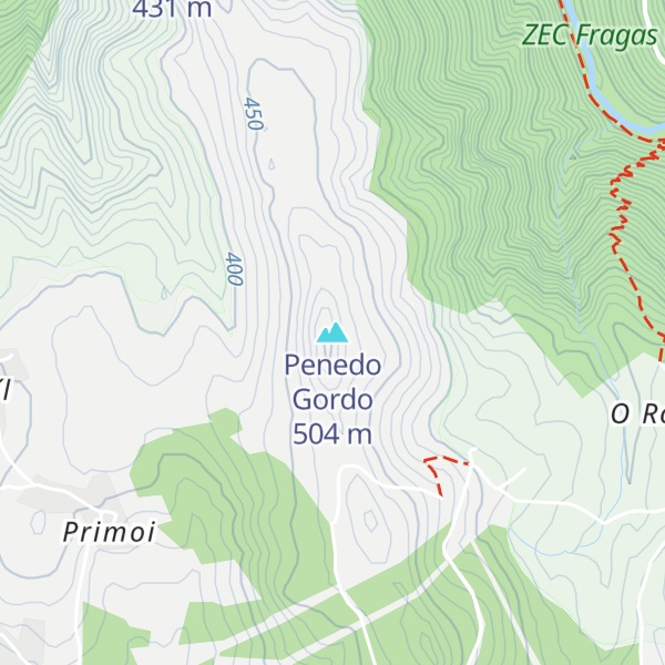 Map of Penedo Gordo