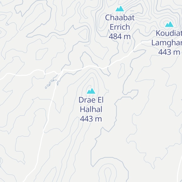 Map of Drae El Halhal