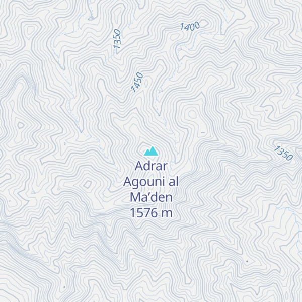 Map of Adrar Agouni al Ma’den