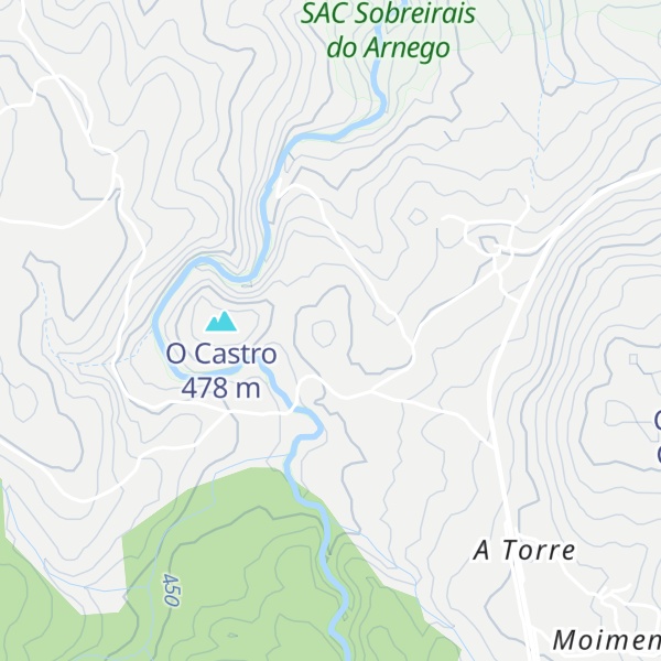 Map of O Batán