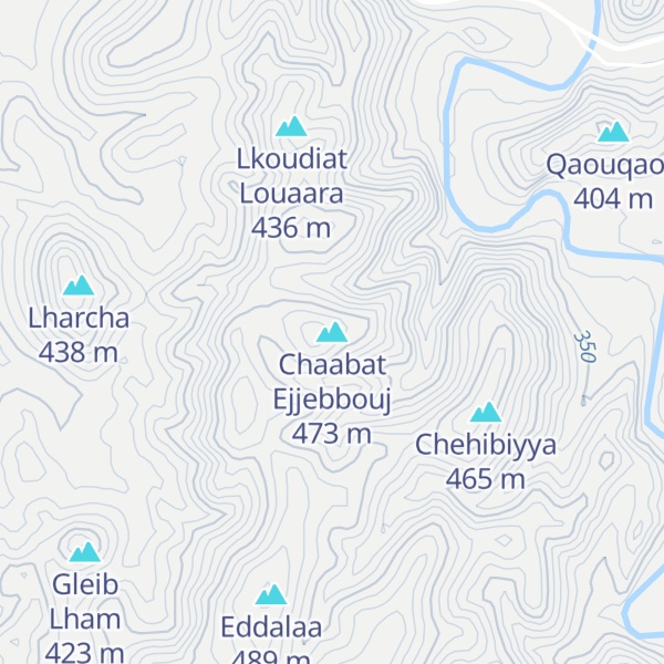 Map of Chaabat Ejjebbouj