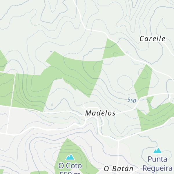 Map of Pena de Madelos