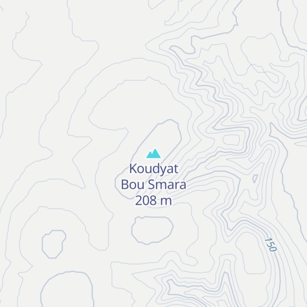 Map of Koudyat Bou Smara