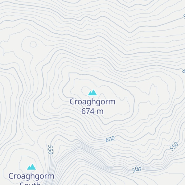 Map of Croaghgorm