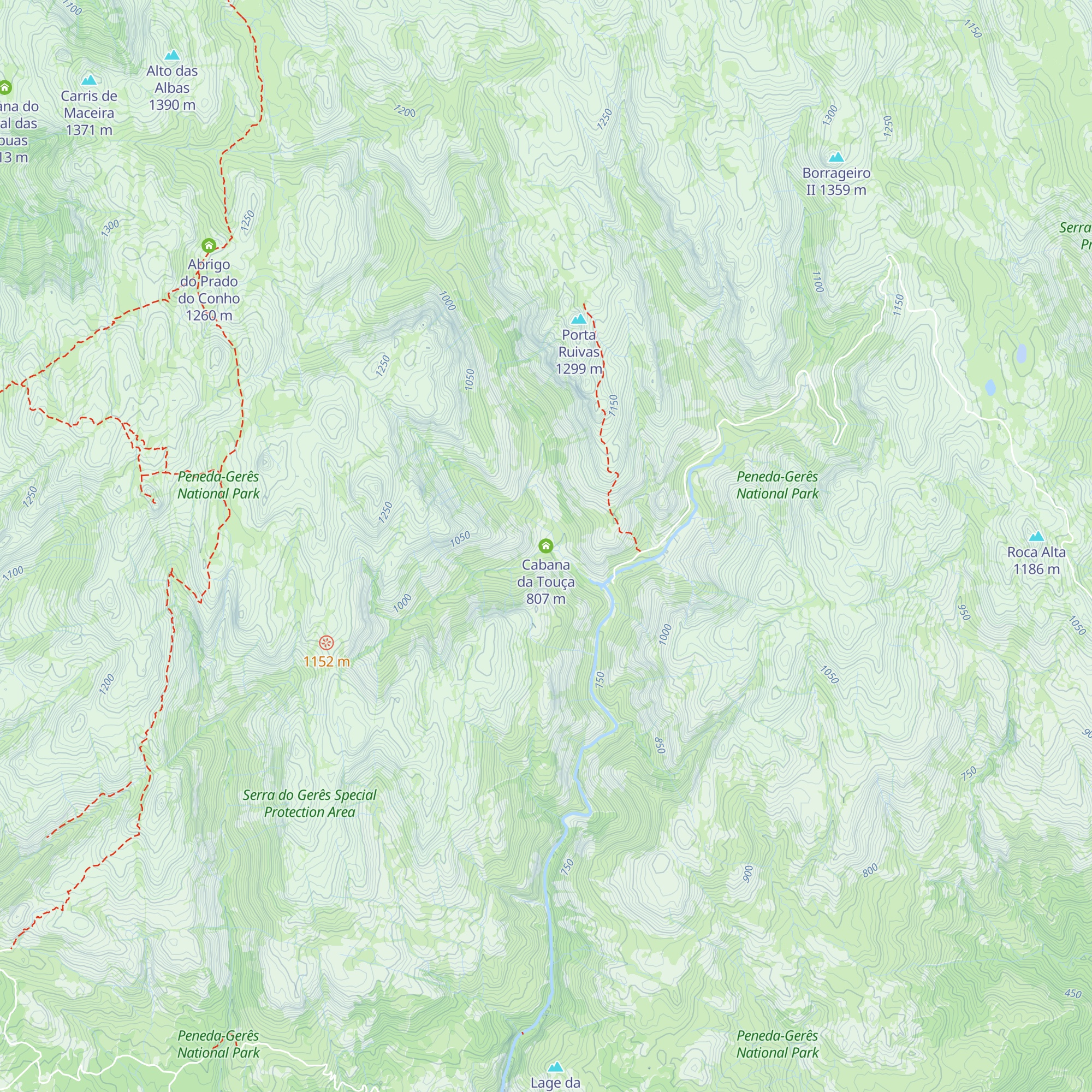 Cabana da Touça map