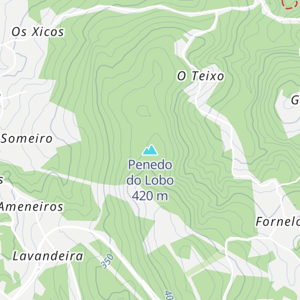 Map of Penedo do Lobo