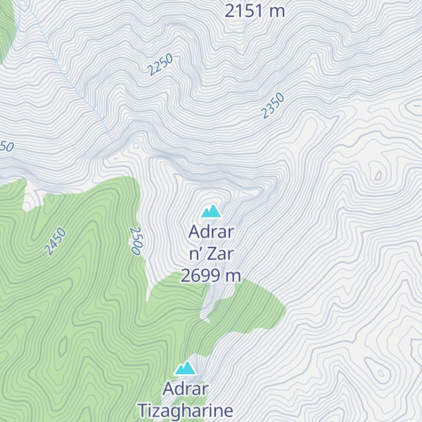 Map of Adrar n’ Zar