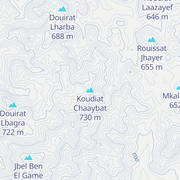 Map of Koudiat Chaaybat