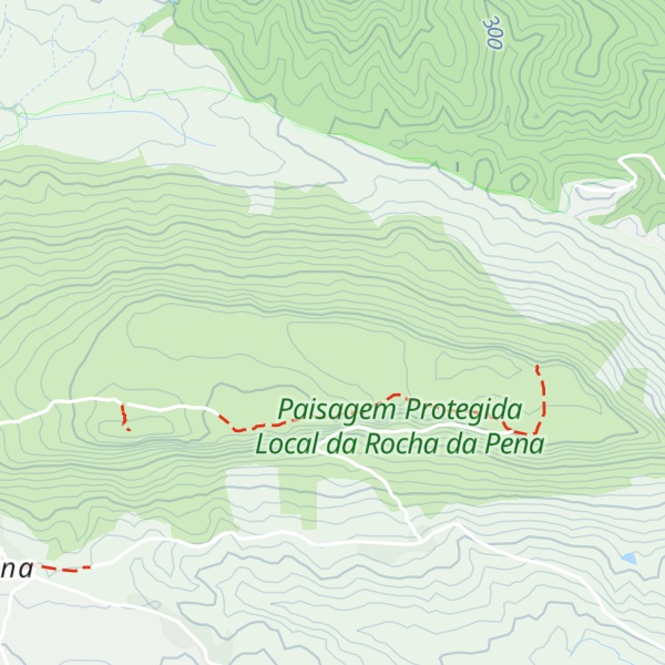 Map of Serra da Rocha da Pena