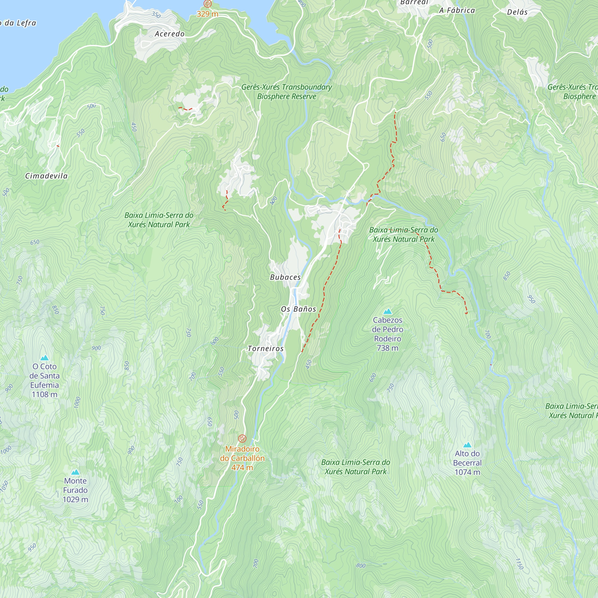 Residencia Las Termas map