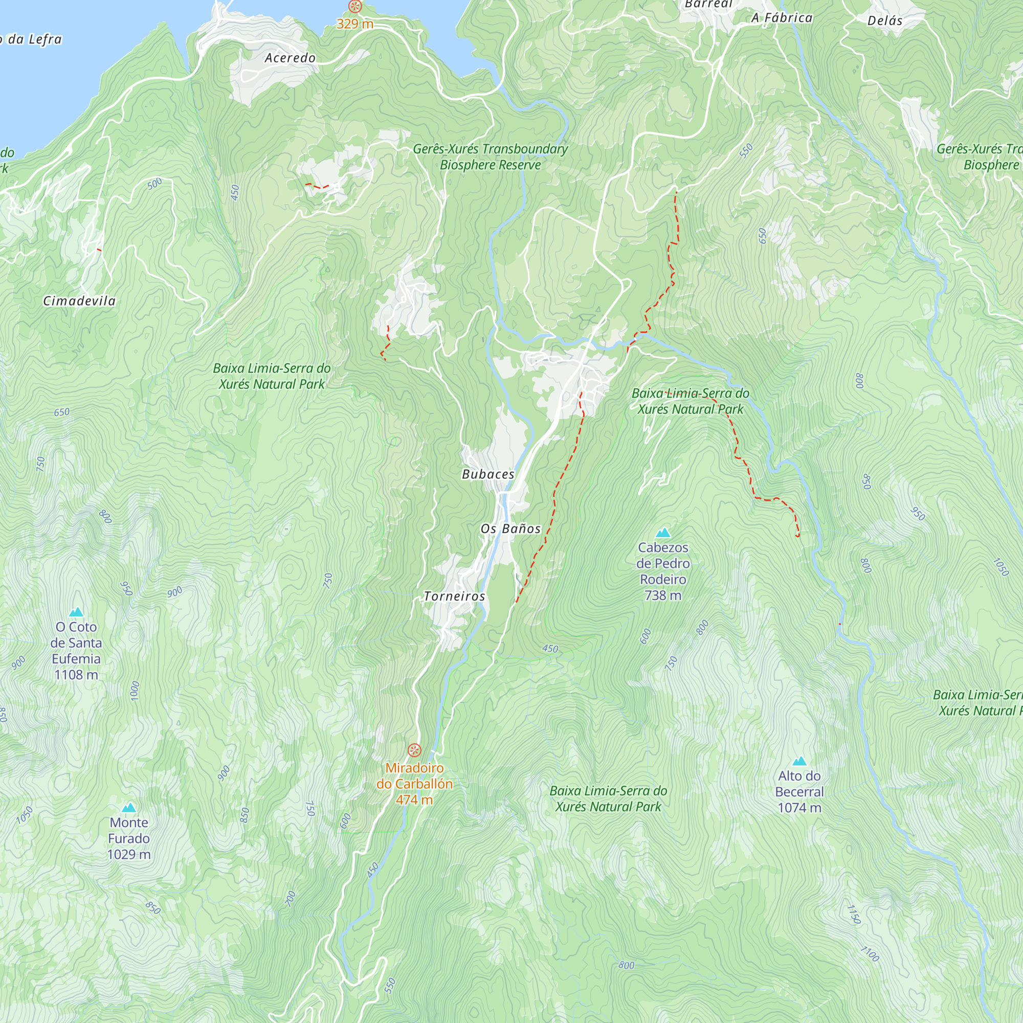 Residencia Las Termas map