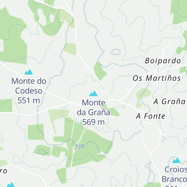Map of Monte da Graña