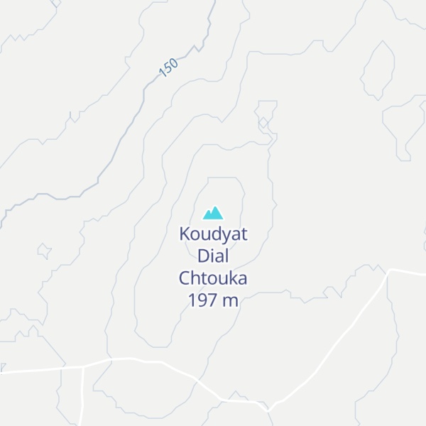 Map of Koudyat Dial Chtouka