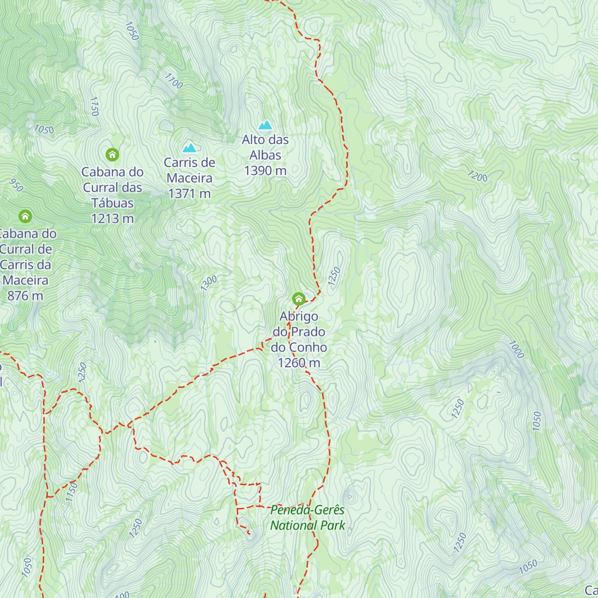 Abrigo do Prado do Conho map