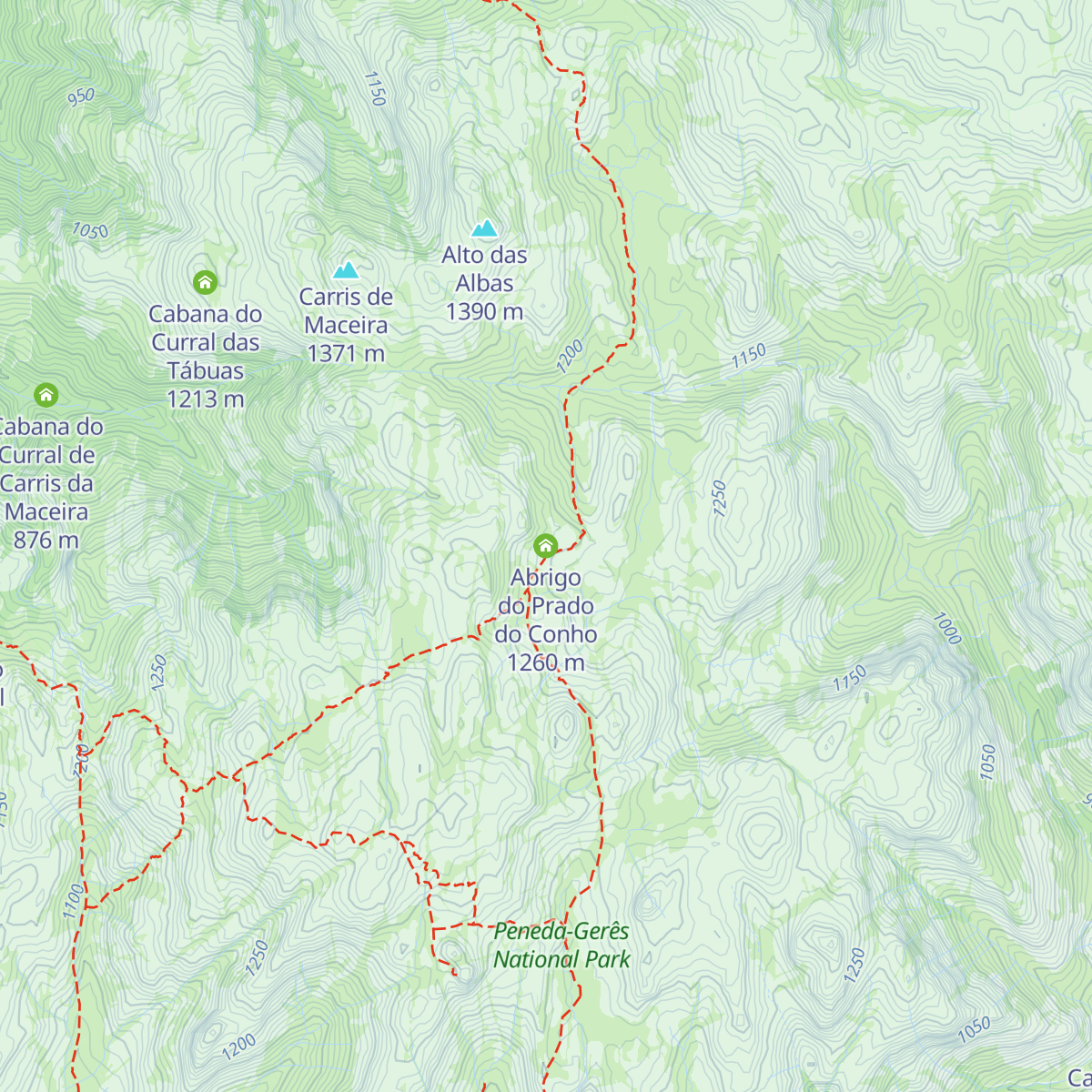 Abrigo do Prado do Conho map