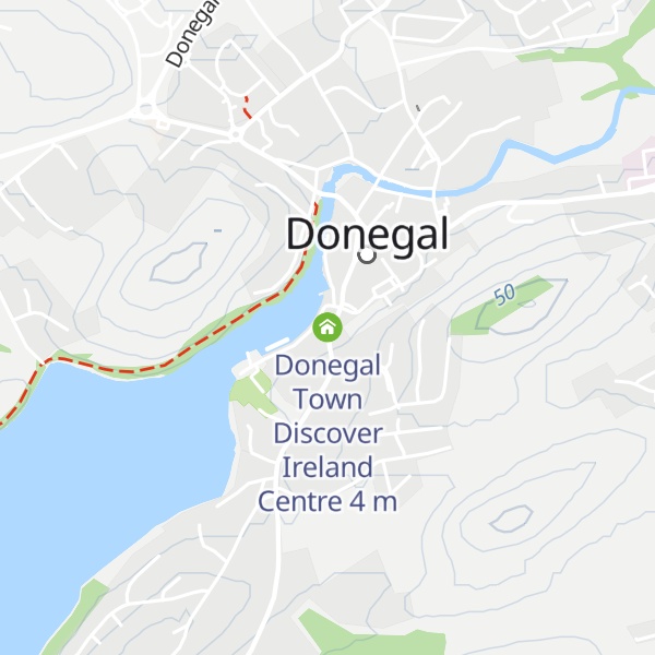 Map of Donegal Town Discover Ireland Centre