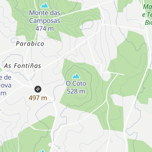 Map of O Coto