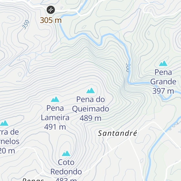 Map of Pena do Queimado