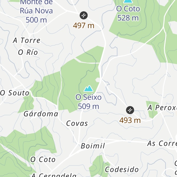Map of O Seixo