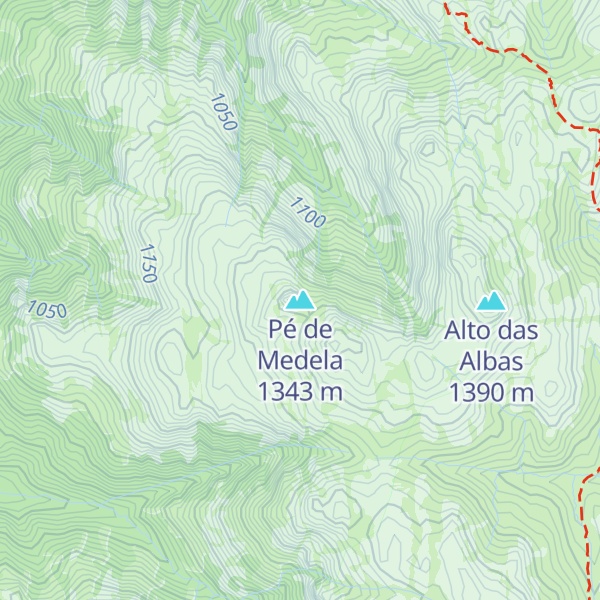 Map of Pé de Medela