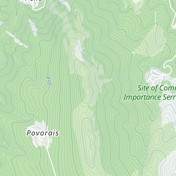 Map of Penedos de Góis