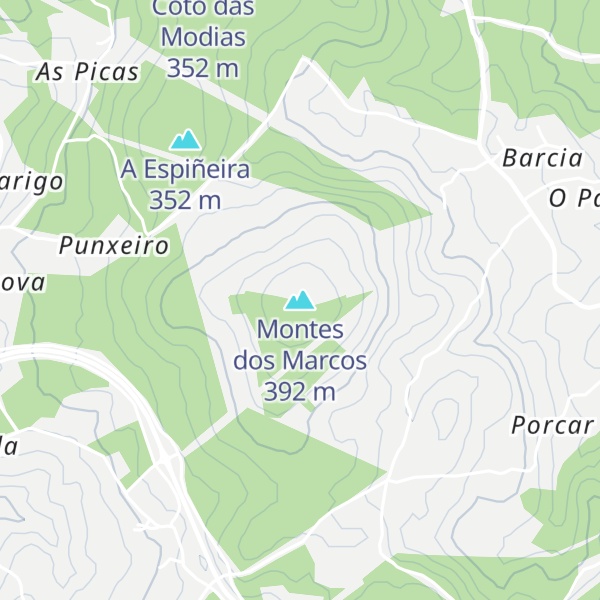 Map of Montes dos Marcos