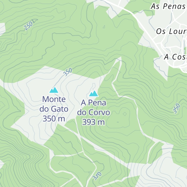 Map of A Pena do Corvo