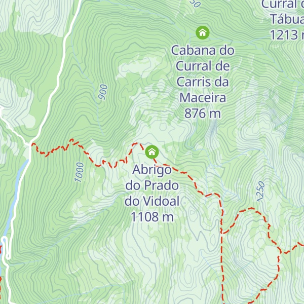 Map of Abrigo do Prado do Vidoal