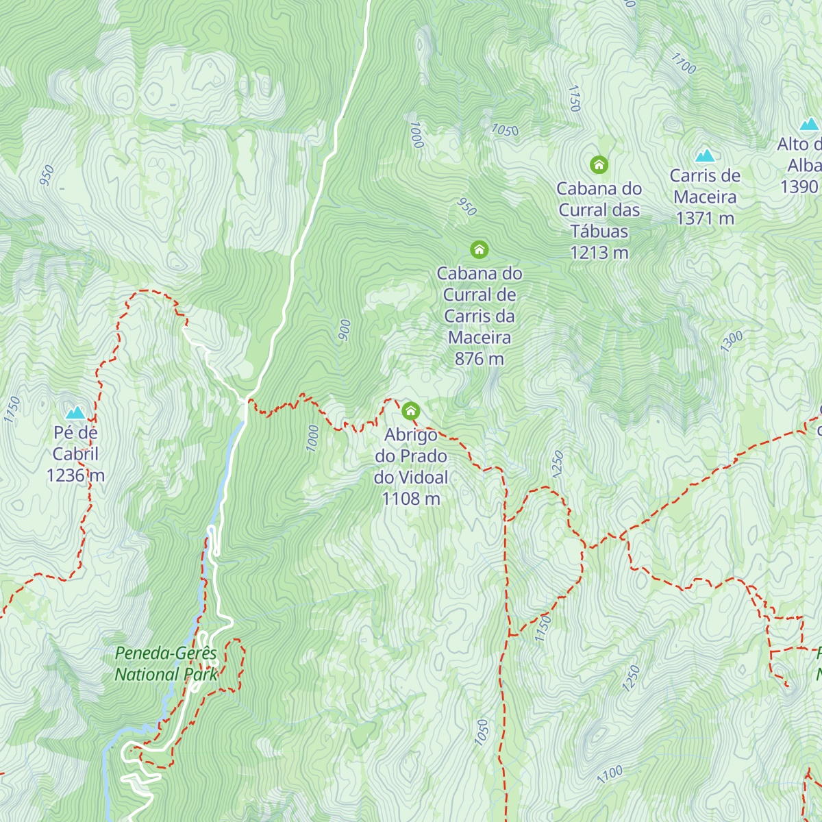Abrigo do Prado do Vidoal map