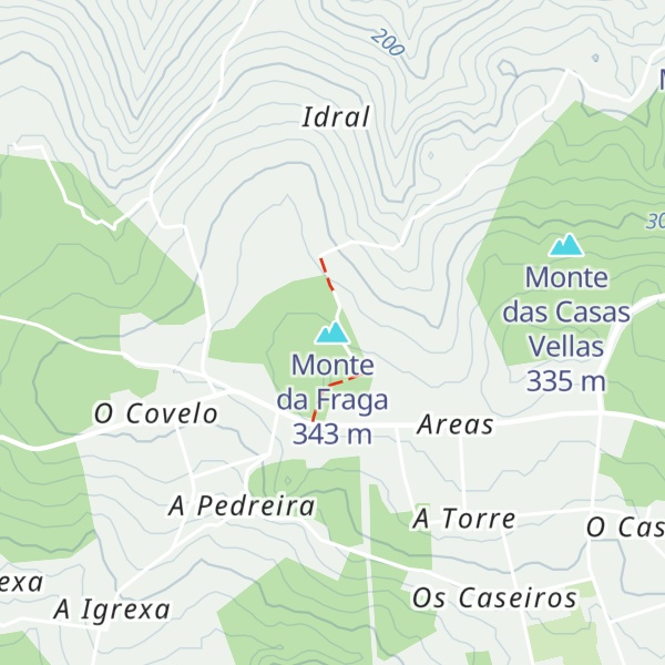Map of Monte da Fraga