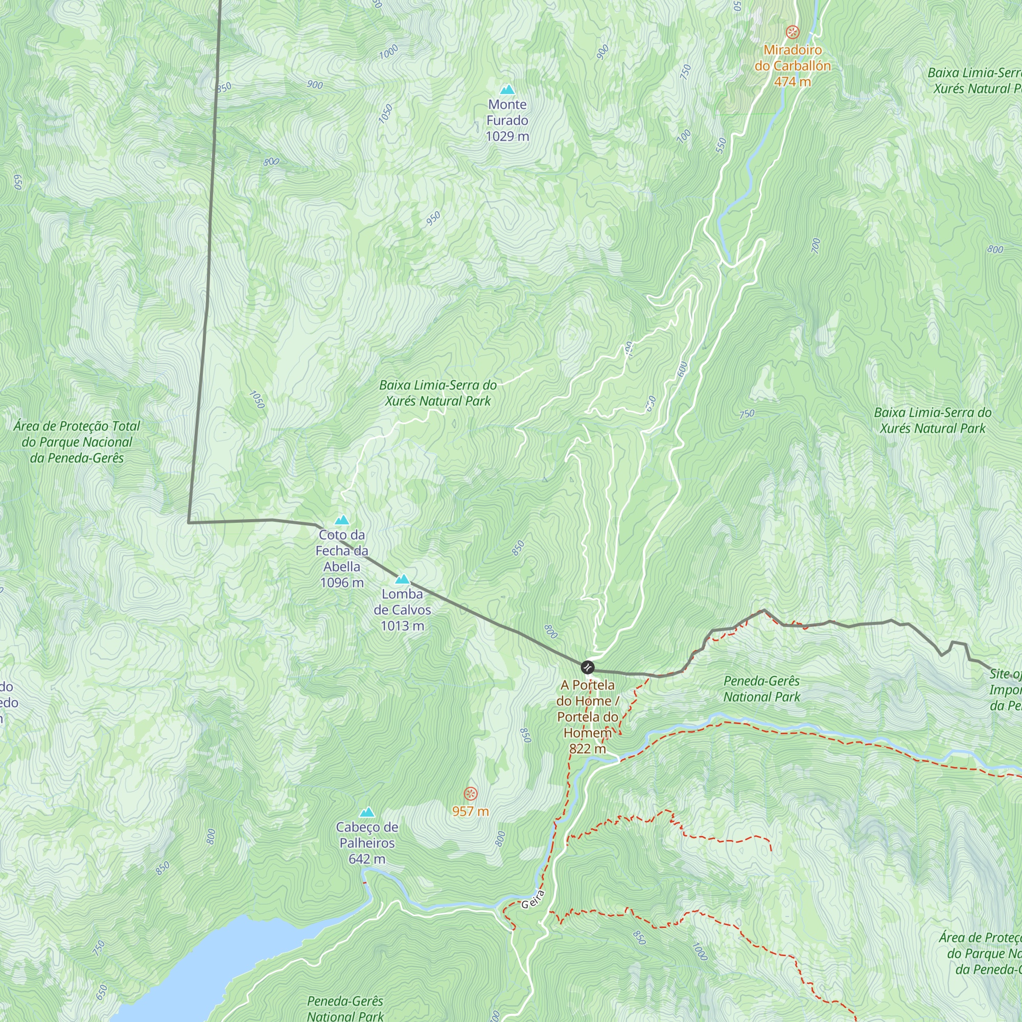 Cabanas de Calvos map