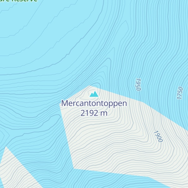 Map of Mercantontoppen