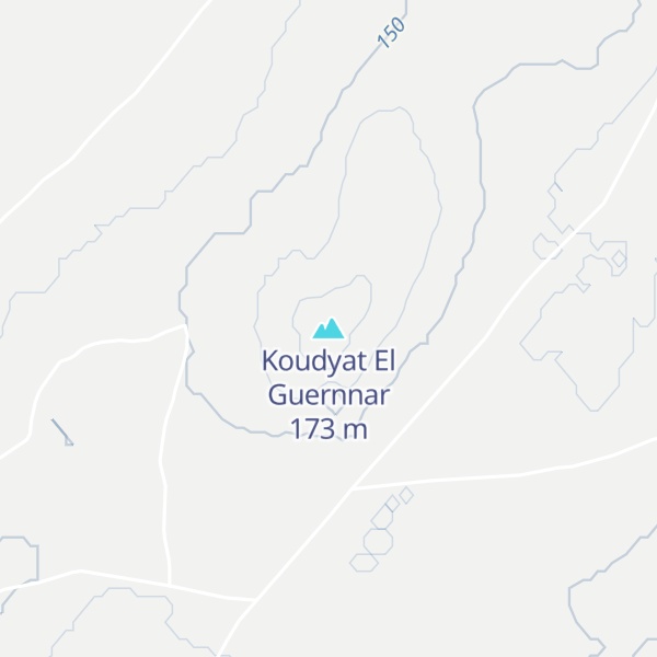 Map of Koudyat El Guernnar
