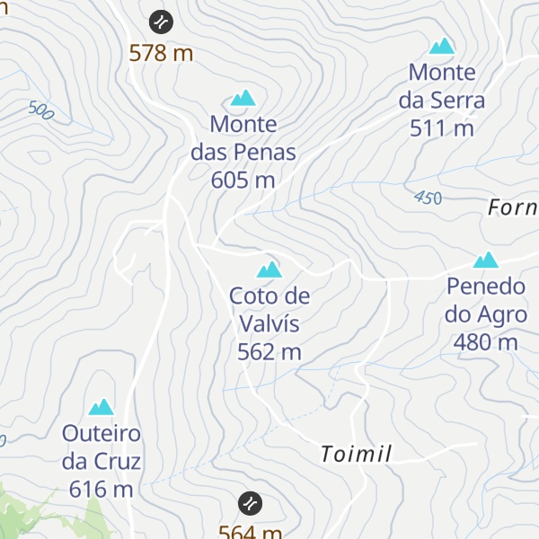 Map of Coto de Valvís