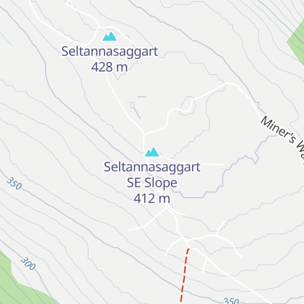 Map of Seltannasaggart SE Slope