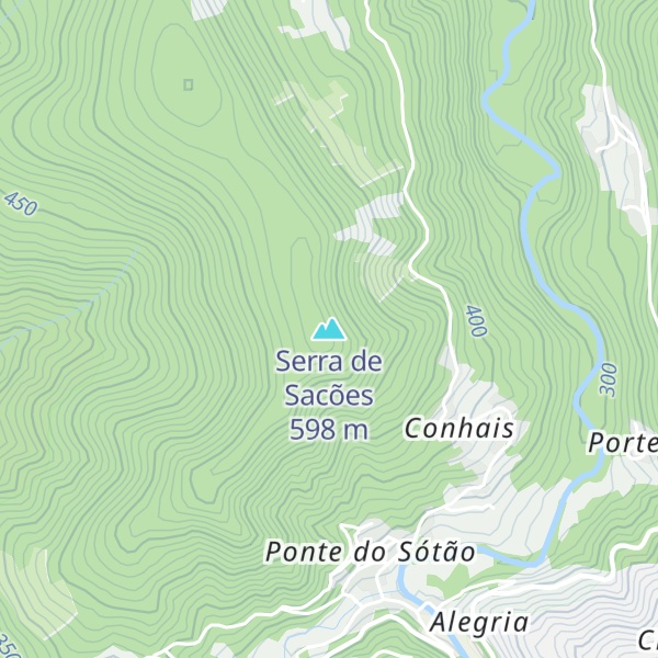 Map of Serra de Sacões