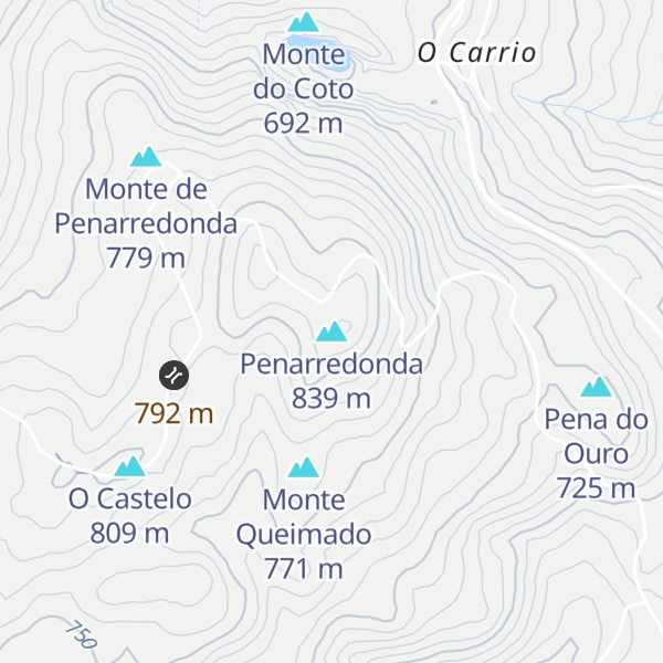 Map of Penarredonda
