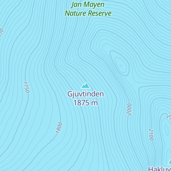 Map of Gjuvtinden