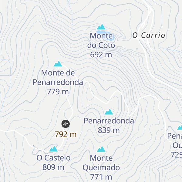 Map of Monte Carrio