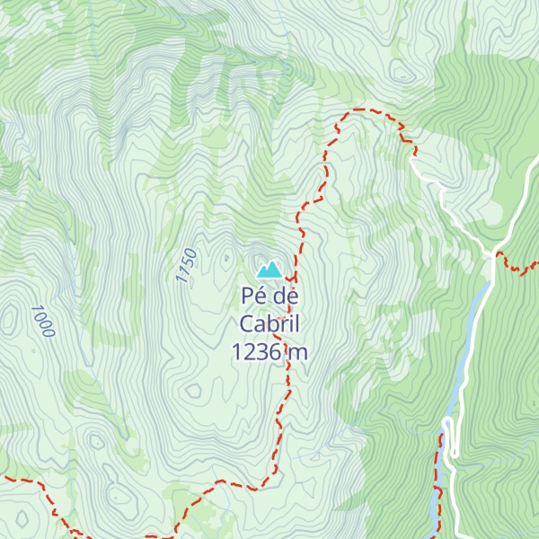 Map of Pé de Cabril