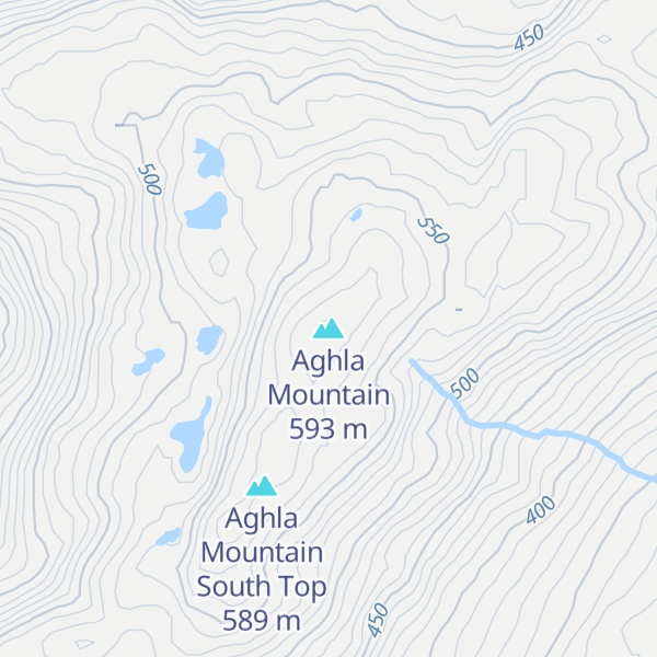 Map of Aghla Mountain