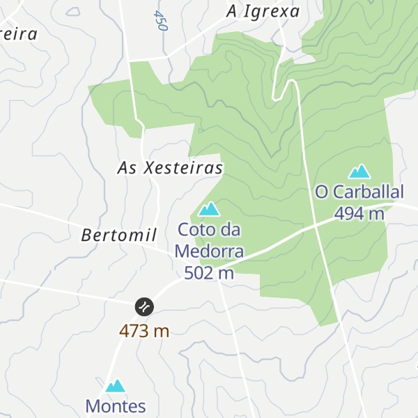 Map of Coto da Medorra