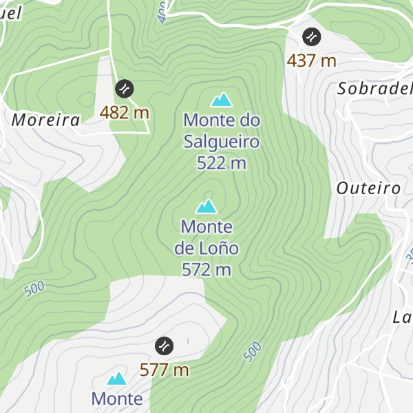 Map of Monte de Loño