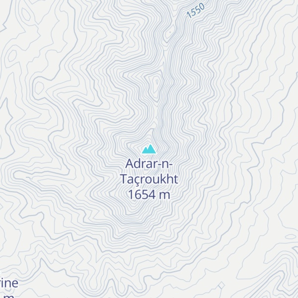 Map of Adrar-n-Taçroukht